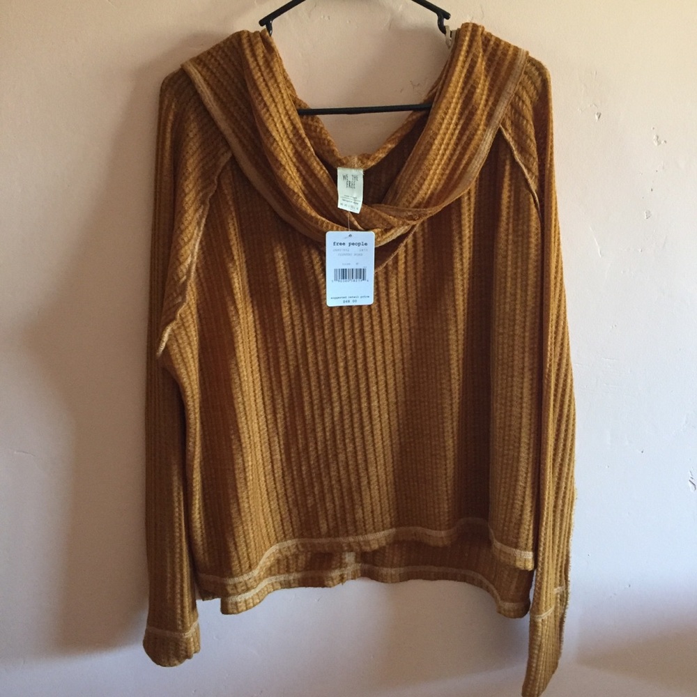 Free People Burnt Orange Sweater NWT